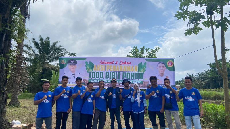 Karang Taruna Desa Stabat Lama Barat Tanam Seribu Pohon Didusun Paya Pinang