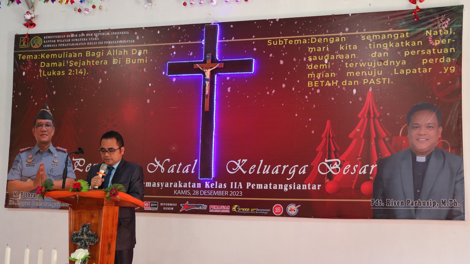 Lapas Kelas IIA Pematangsiantar Gelar Natal Bersama WBP dan Keluarga