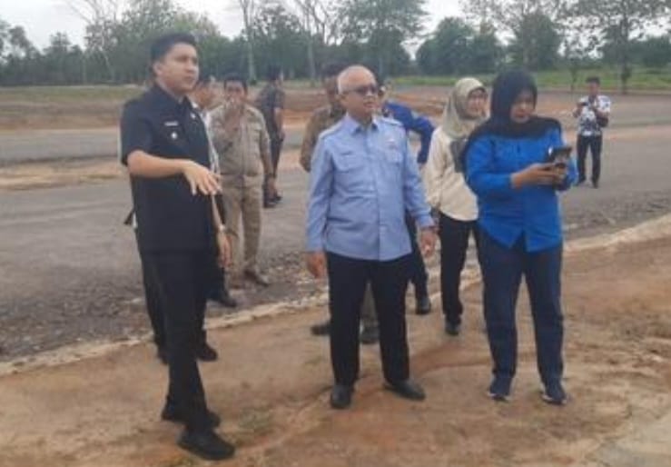 Pemkab Ogan Ilir Tinjau Lahan Lembaga Vertikal Siap Di Bangun Perkantoran