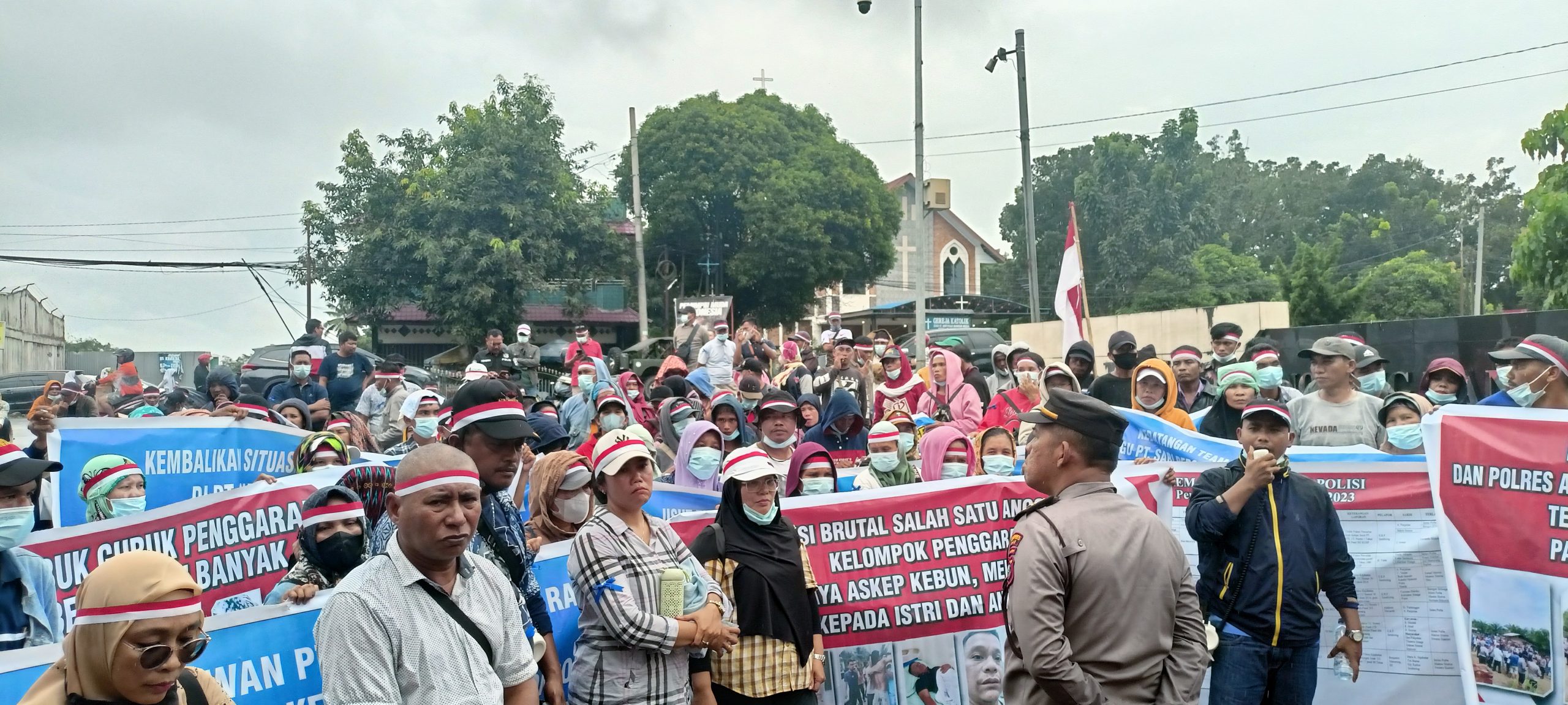 Pengaduan Tidak Ditindaklanjuti, Ratusan Pekerja PT.SPR Desak Kapoldasu Copot Kapolres Asahan