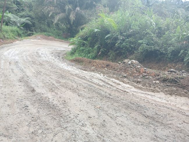 Proyek Jalan Mardinding Julu – Sibolangit Diduga Asal Cor