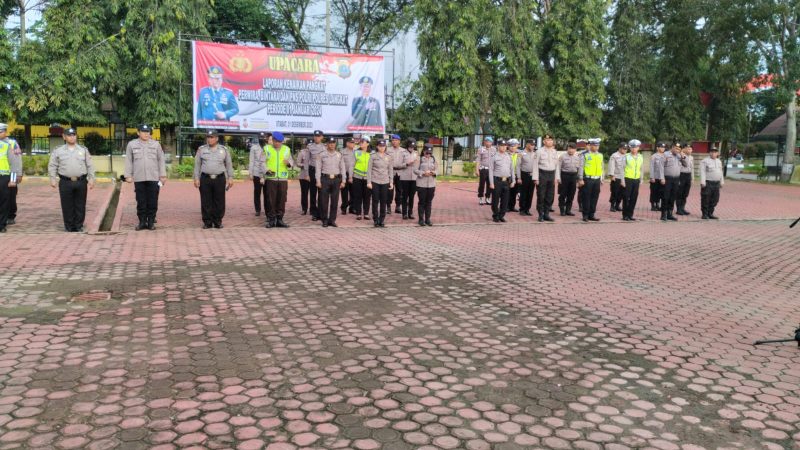 Pengamanan Ibadah Gereja Tahun Baru 2024 Polres Langkat Turunkan 171 Personil