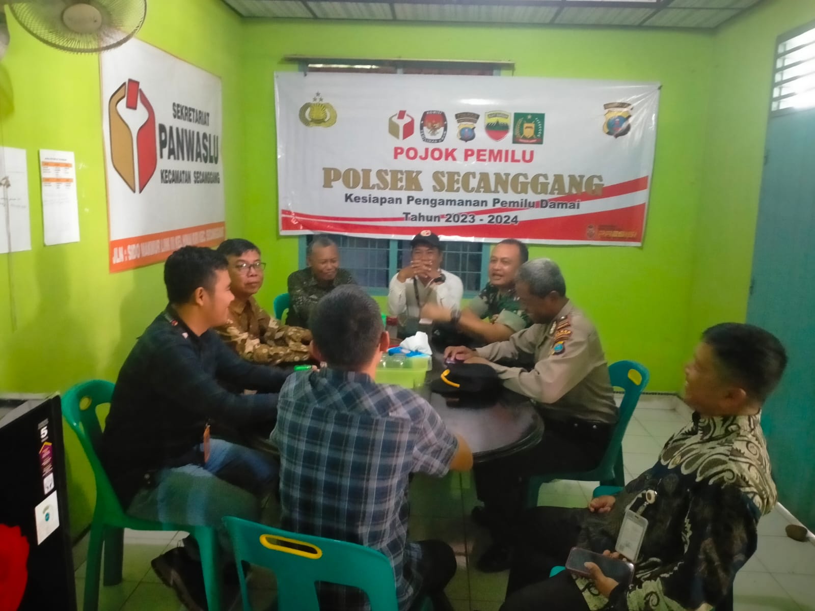 Polsek Jajaran Polres Langkat Polda Sumut Mewujudkan Pemilu Damai