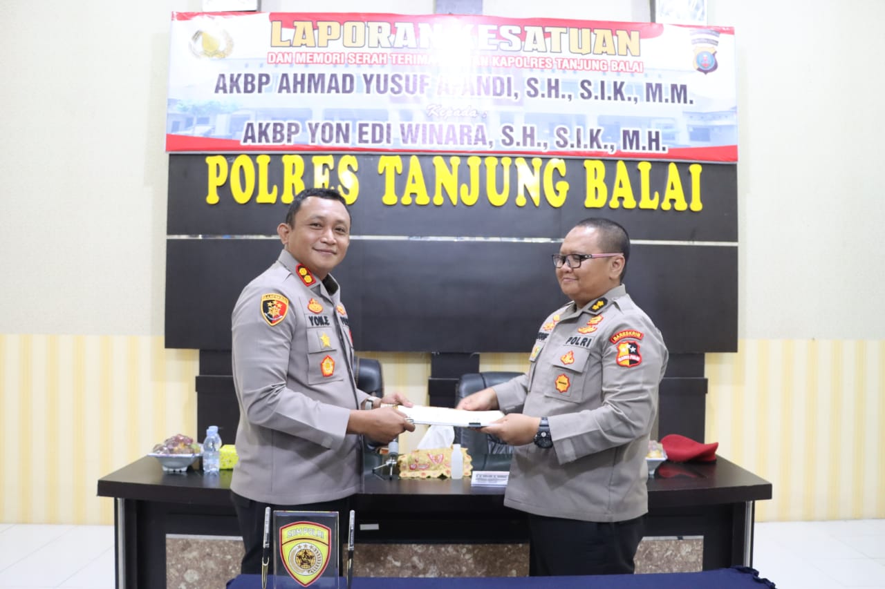 Polres Tanjung Balai Laksanakan Laporan Satuan Dan Serah Terima Memori Jabatan