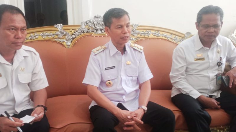 Tiba di Mamasa, Pj.Bupati Muhammad Zain di Sambut Kepala OPD di Ruang Pola Kantor Bupati Mamasa
