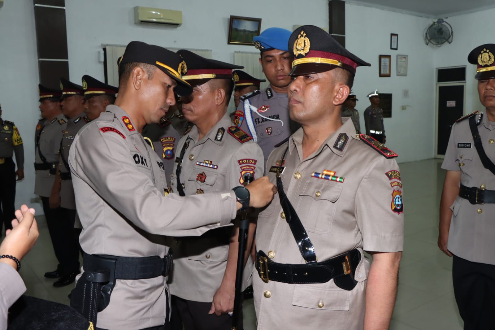 Sertijab 2 Kasat dan 4 Kapolsek, Ini Pesan Kapolres Sergai