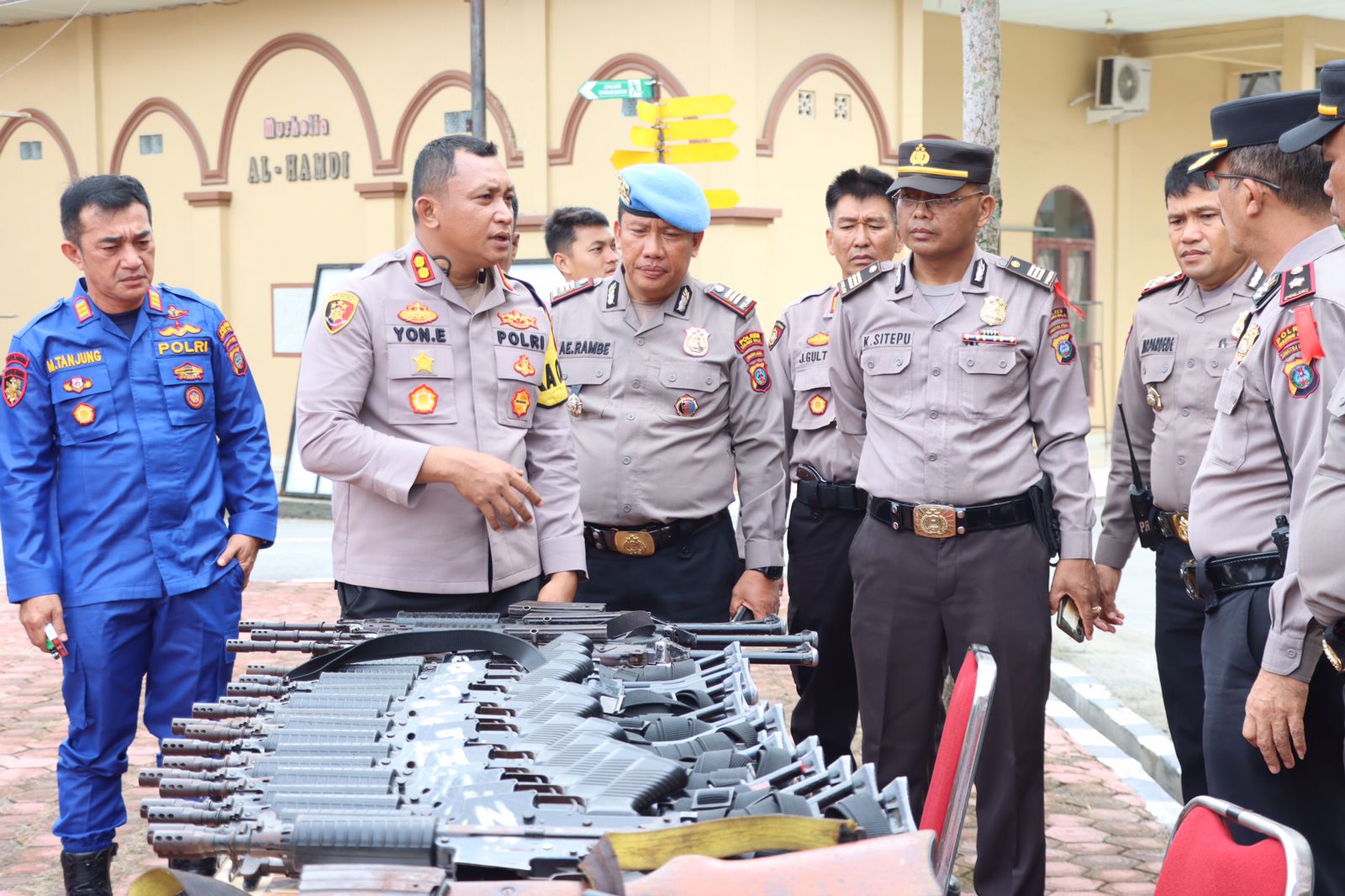 Kapolres Tanjung Balai Periksa Senpi Dinas Polri Dipinjam Pakai Kepada Personil