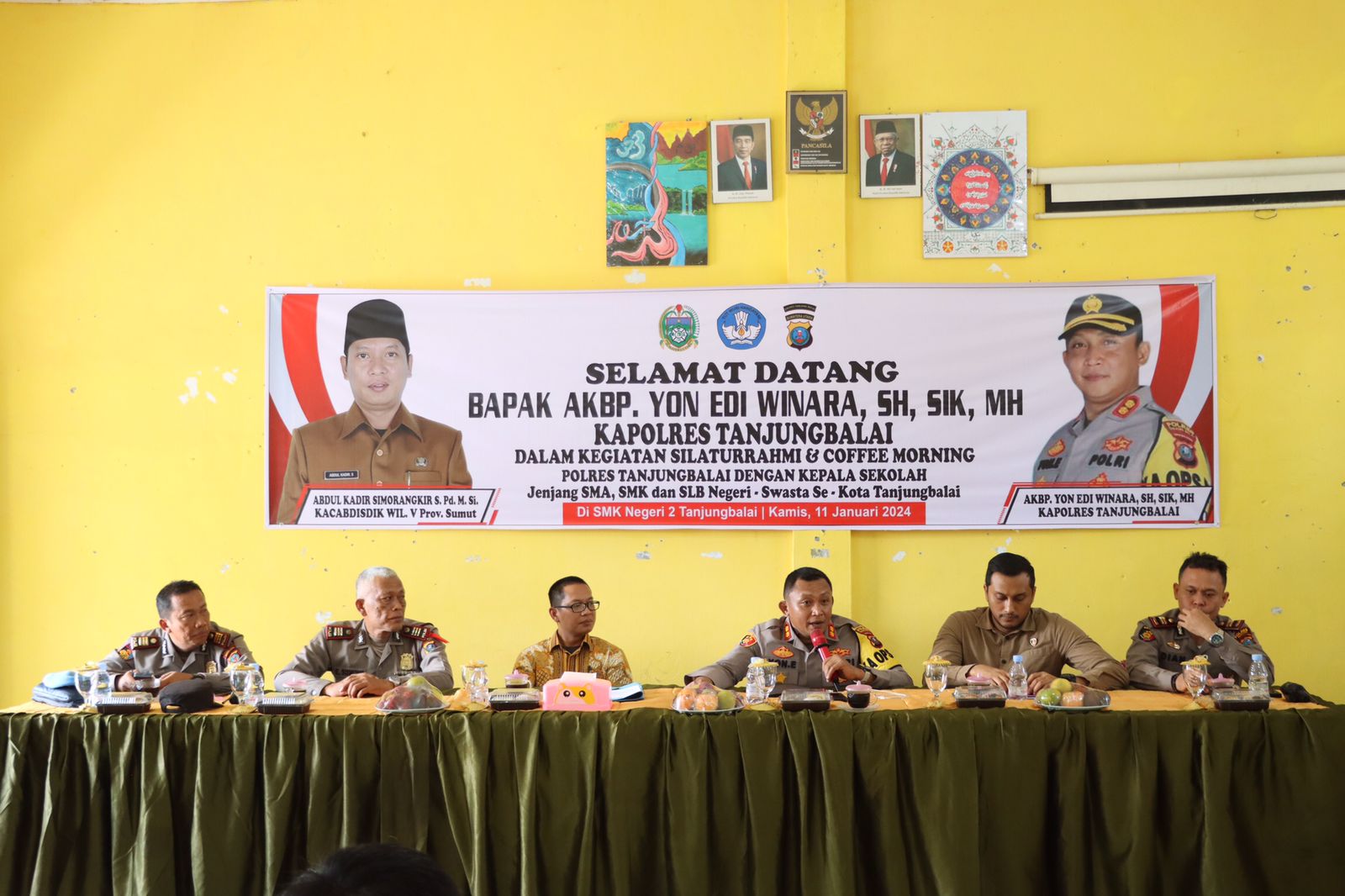Kapolres Tanjung Balai Silaturahmi Dengan Kepala Sekolah Se Kota Tanjungbalai