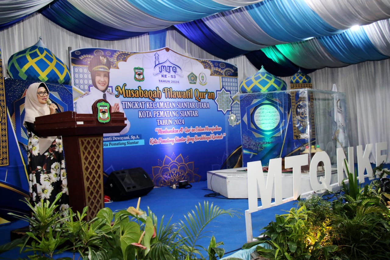 Wali Kota dr Susanti Dewayani Resmi Tutup MTQ ke-53 Tingkat Kecamatan Siantar Utara Tahun 2024