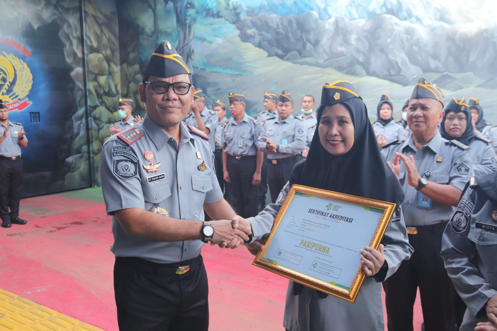 Jaga Kepercayaan Publik, Klinik Lapas Kelas I Cipinang Raih Akreditasi Paripurna