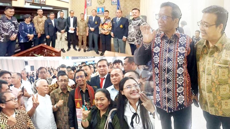 Sahabat Mahfud Sumut Hadiri Kuliah Umum Menteri Polhukam, Prof Dr H Moh Mahfud MD di Universitas HKBP Nomensen