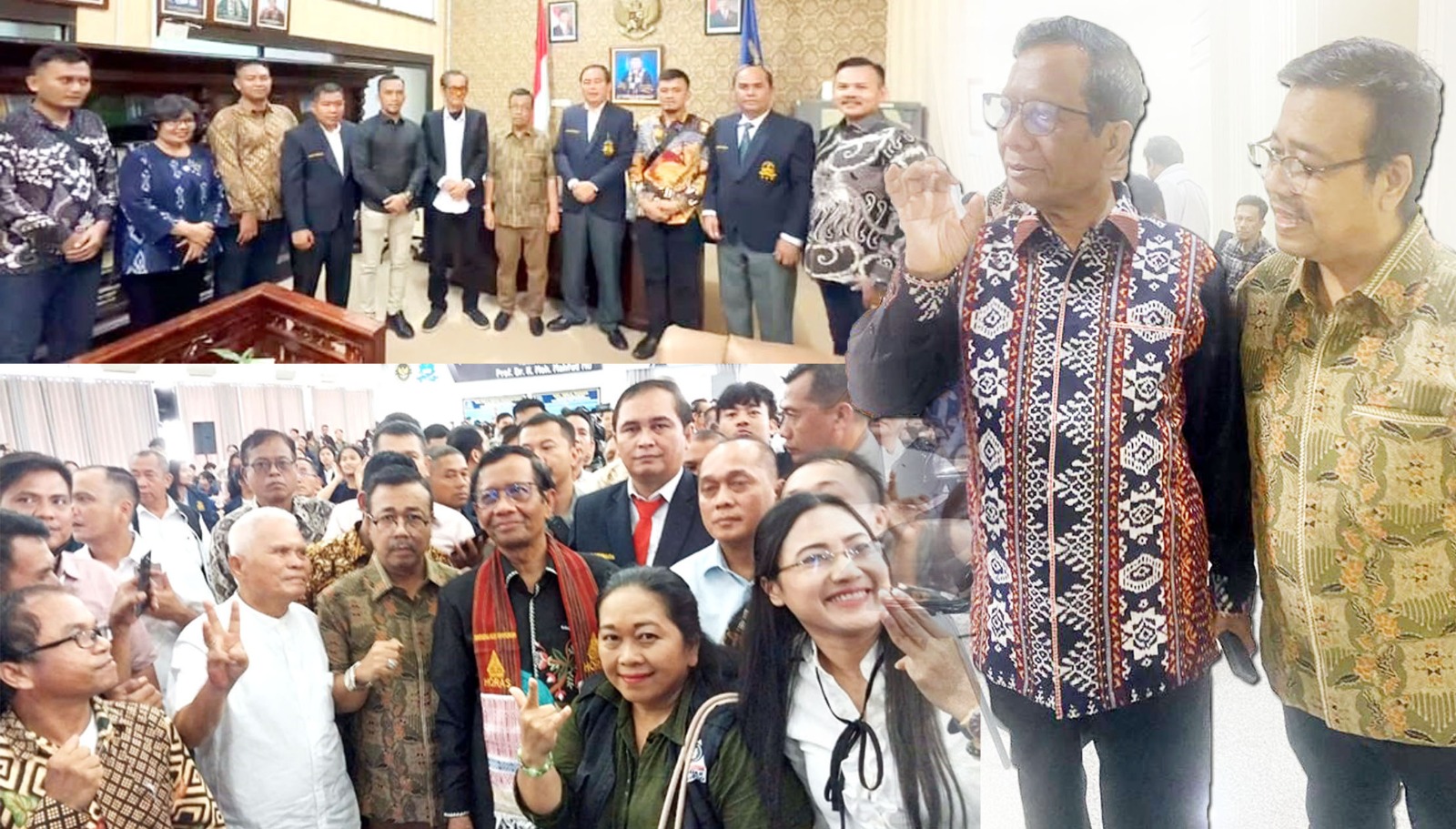 Sahabat Mahfud Sumut Hadiri Kuliah Umum Menteri Polhukam, Prof Dr H Moh Mahfud MD di Universitas HKBP Nomensen