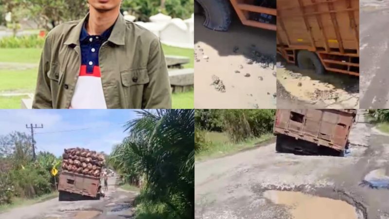 Jalur Lintas Provinsi Via Meulaboh Geumpang Kini Mengalami Kerusakan Jalan Sangat Parah dan Berlobang