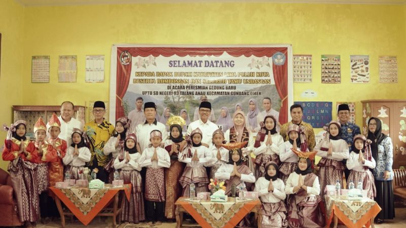Gedung Baru UPTD SDN 03 Talang Anau Diresmikan Bupati Safaruddin