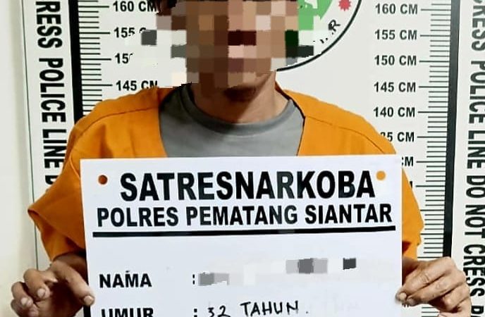 Polres Pematangsiantar Tangkap Pria Bawa Dua Paket Sabu