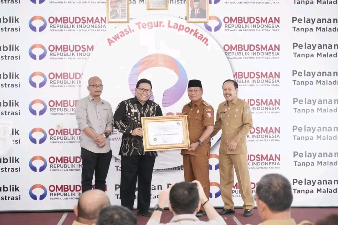 Pelayanan Publik Pemko Tanjungbalai Terima Penghargaan