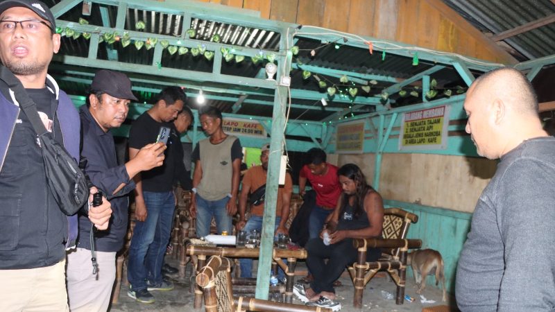 Polres Tanah Karo Grebek Cafe Desa Lau Pengulu, ‘JS’ Pemilik Cafe Ikut Ditangkap
