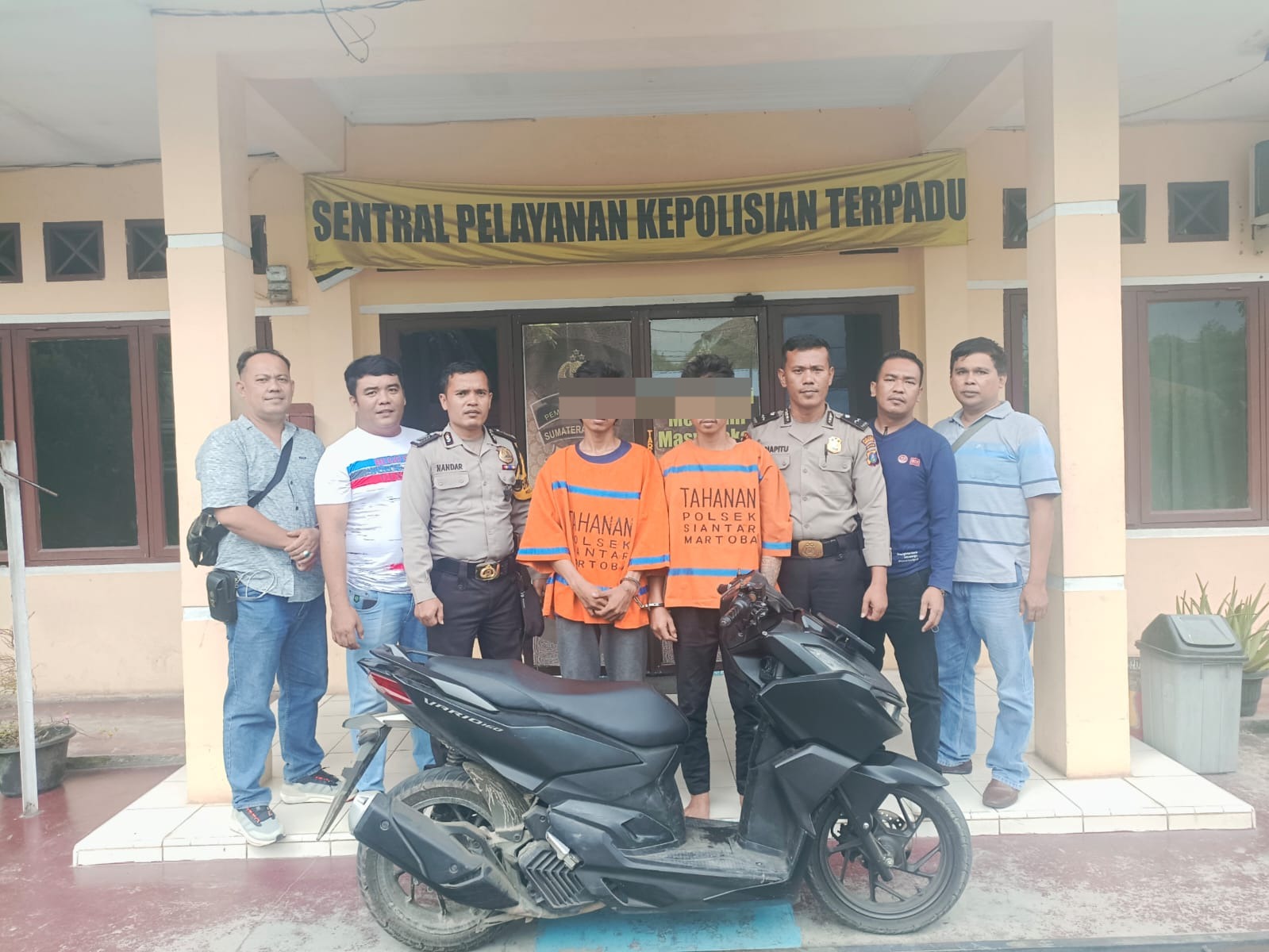 Curi Bahan Material Bangunan, Dua Pemuda Diringkus Polsek Siantar Martoba