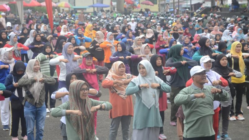 Senam Sehat Menuju Pemilu 2024, Begini kata Sekda Rida Ananda