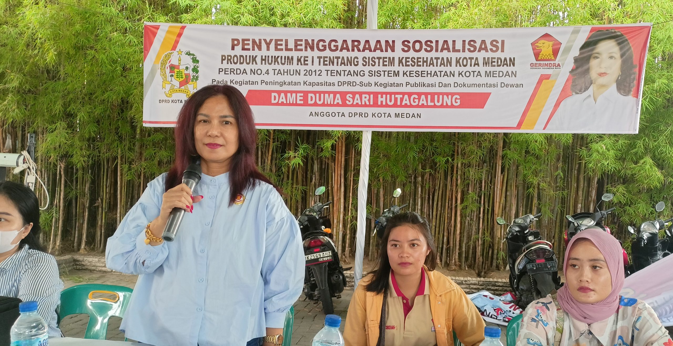 Awal Tahun 2024, Duma Laksanakan Sosperda No.4 Tahun 2012, Warga Kecamatan Medan Helvetia Doakan Duduk 3 Periode