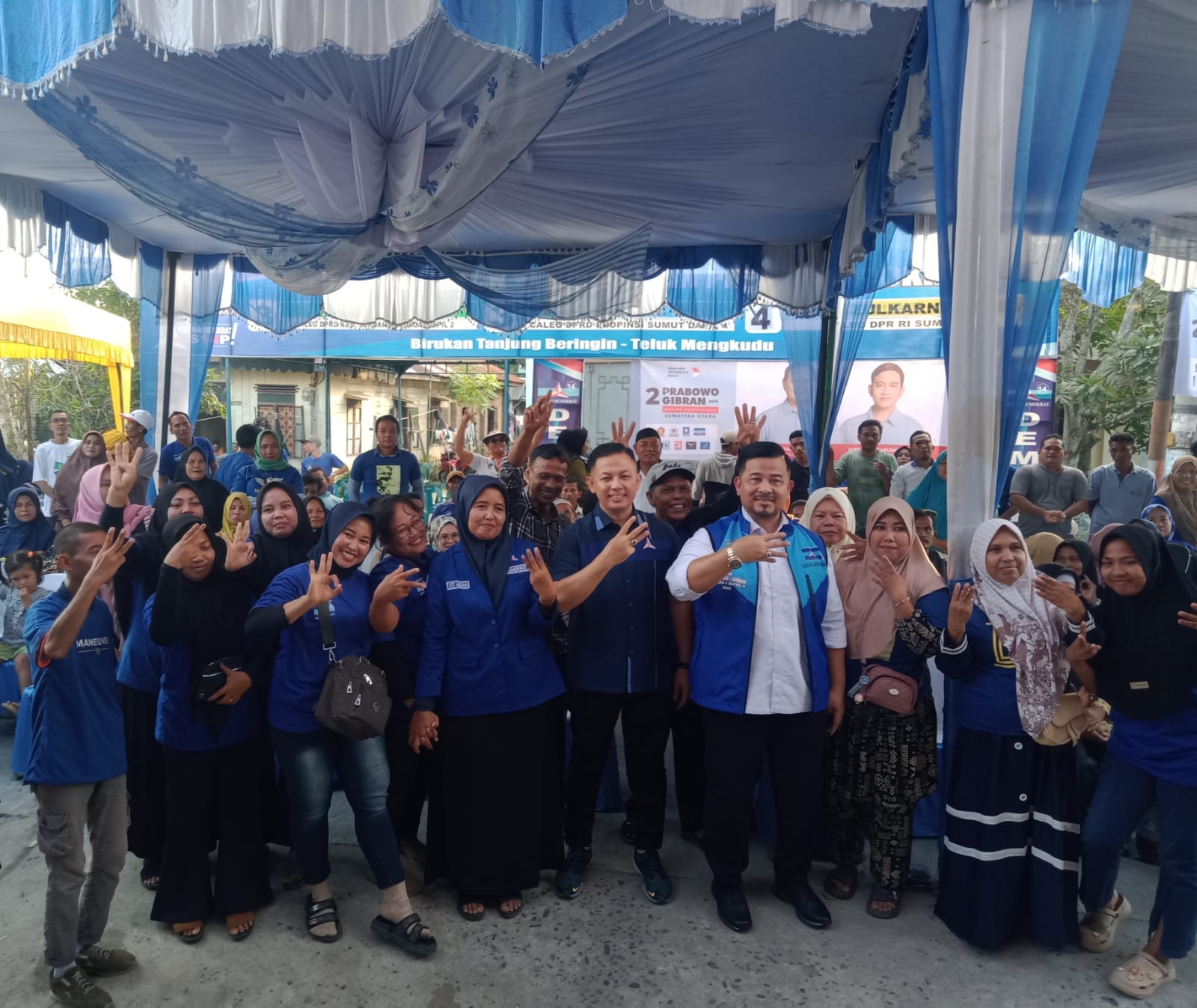 Partai Demokrat Sergai Dapil 2 Gelar Silaturahmi Deklarasi Pemenangan Caleg