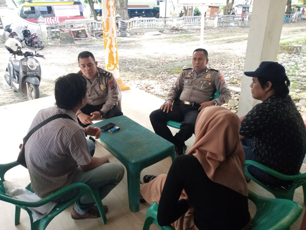 Ciptakan Pemilu Damai SatBinmas Polres Langkat Cooling System Di Stabat