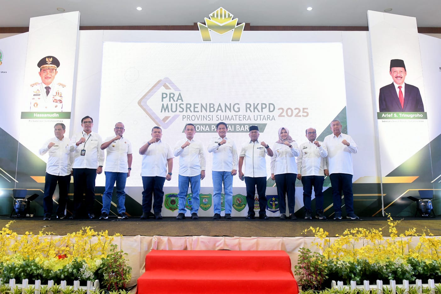 Bupati Tapsel Hadiri Pra Musrenbang RKPD Sumut 2025