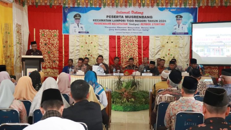Pj Wali Kota Payakumbuh Buka Musrenbang Kecamatan Latina