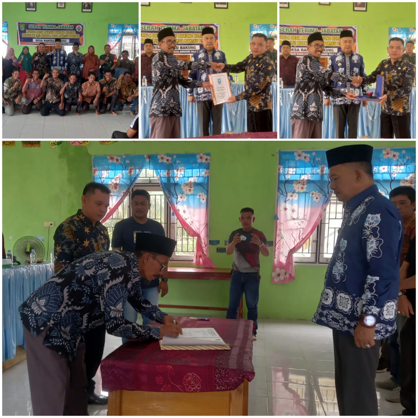 Camat Rengat Barat Inhu Secara Maraton Gelar Sartijab 9 Kades, Salah Satunya Kades Rantau Bakung