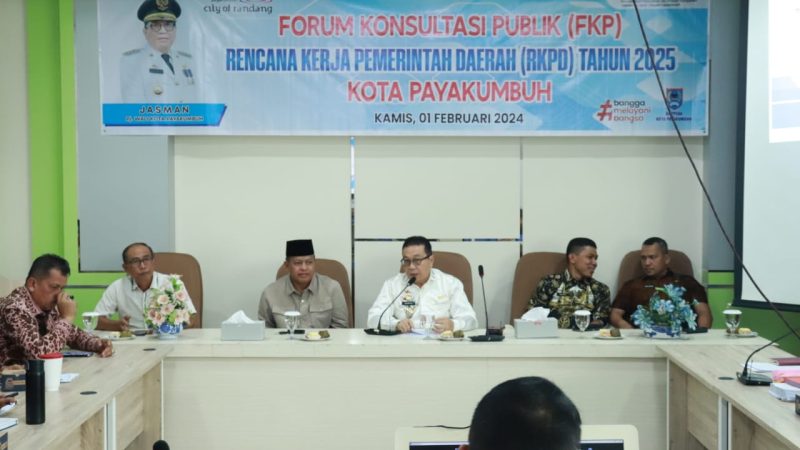 Buka FKP RKPD 2025, Pj Wali Kota Payakumbuh Sampaikan Ini