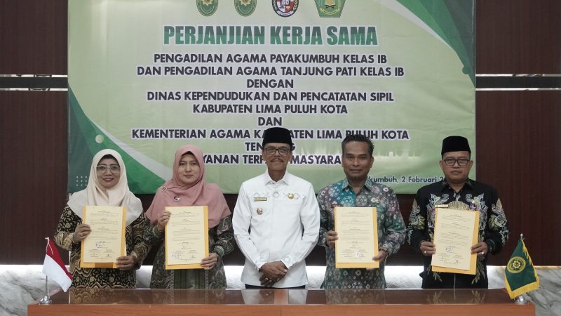 Pemkab Limapuluh Kota Jalin Kerja Sama dengan Pengadilan Agama dan Kementerian Agam