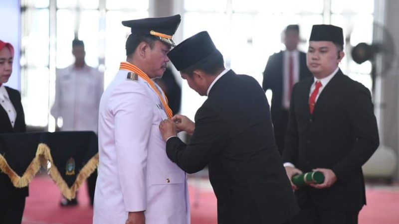 Pj. Gubsu Lantik Sowa’a, Laoli, SE. M.Si Sebagai Wali Kota Gunungsitoli