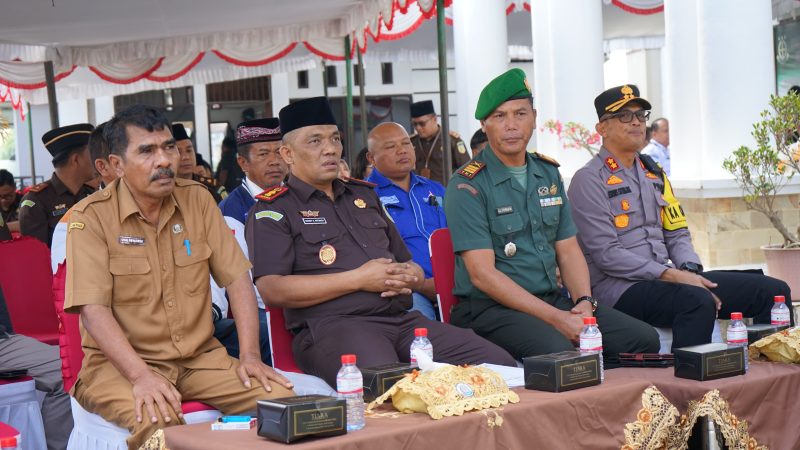 Wujudkan Pemilu Damai, Kejari Tarutung Doa Bersama Dengan Forkopimda, Tokoh Agama, Tokoh Adat, Dan Peserta Pemilu