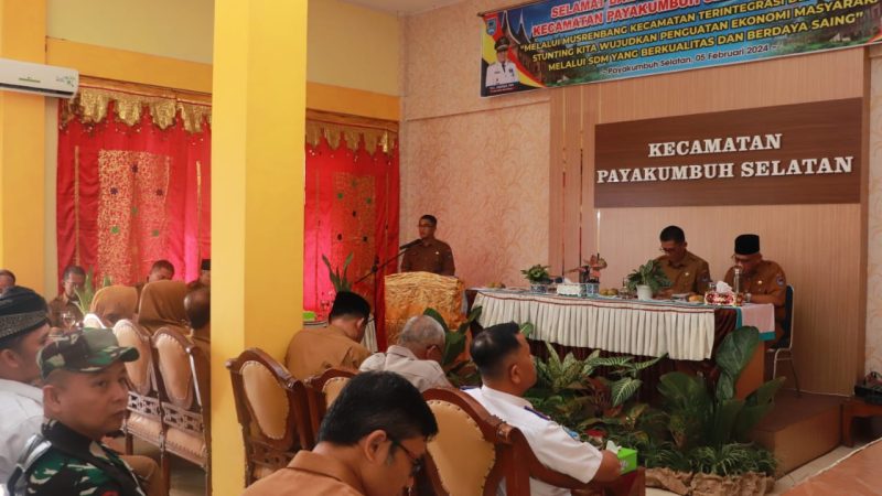Buka Musrenbang Kecamatan Payakumbuh Selatan,Sekda Rida Ananda Sampaikan Ini