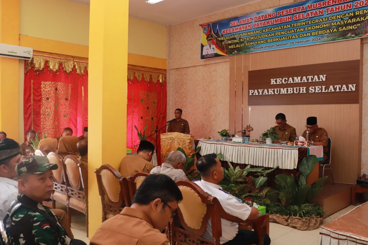 Buka Musrenbang Kecamatan Payakumbuh Selatan,Sekda Rida Ananda Sampaikan Ini