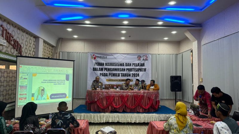 Polres Tanjung Balai Sosialisasi Bawaslu Mahasiswa Pelajar Pengawasan Pemilu 2024