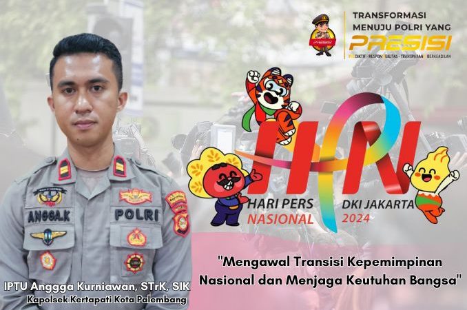 Kapolsek Kertapati Ucapkan Selamat Hari Pers Nasional Ke- 78 Tahun 2024
