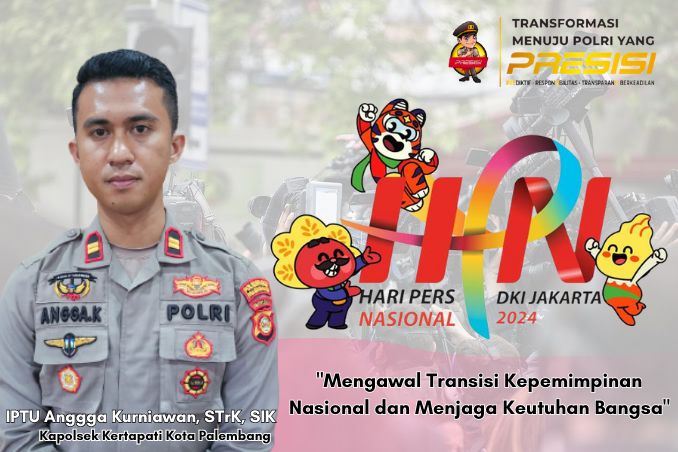 Kapolsek Kertapati Ucapkan Selamat Hari Pers Nasional Ke- 78 Tahun 2024