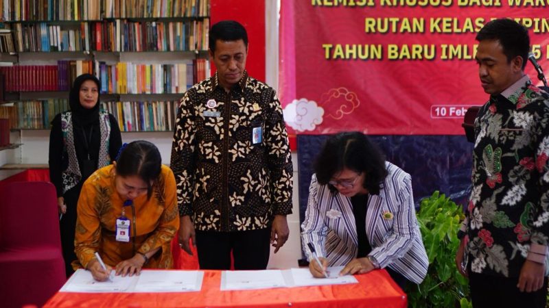 Hari Raya Imlek 2024, Warga Binaan Rutan Cipinang Terima Remisi Khusus