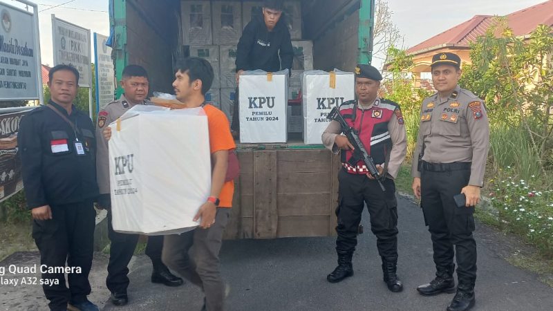 Polres Pematangsiantar Kawal Ketat Pendistribusian Logistik Pemilu Tahun 2024