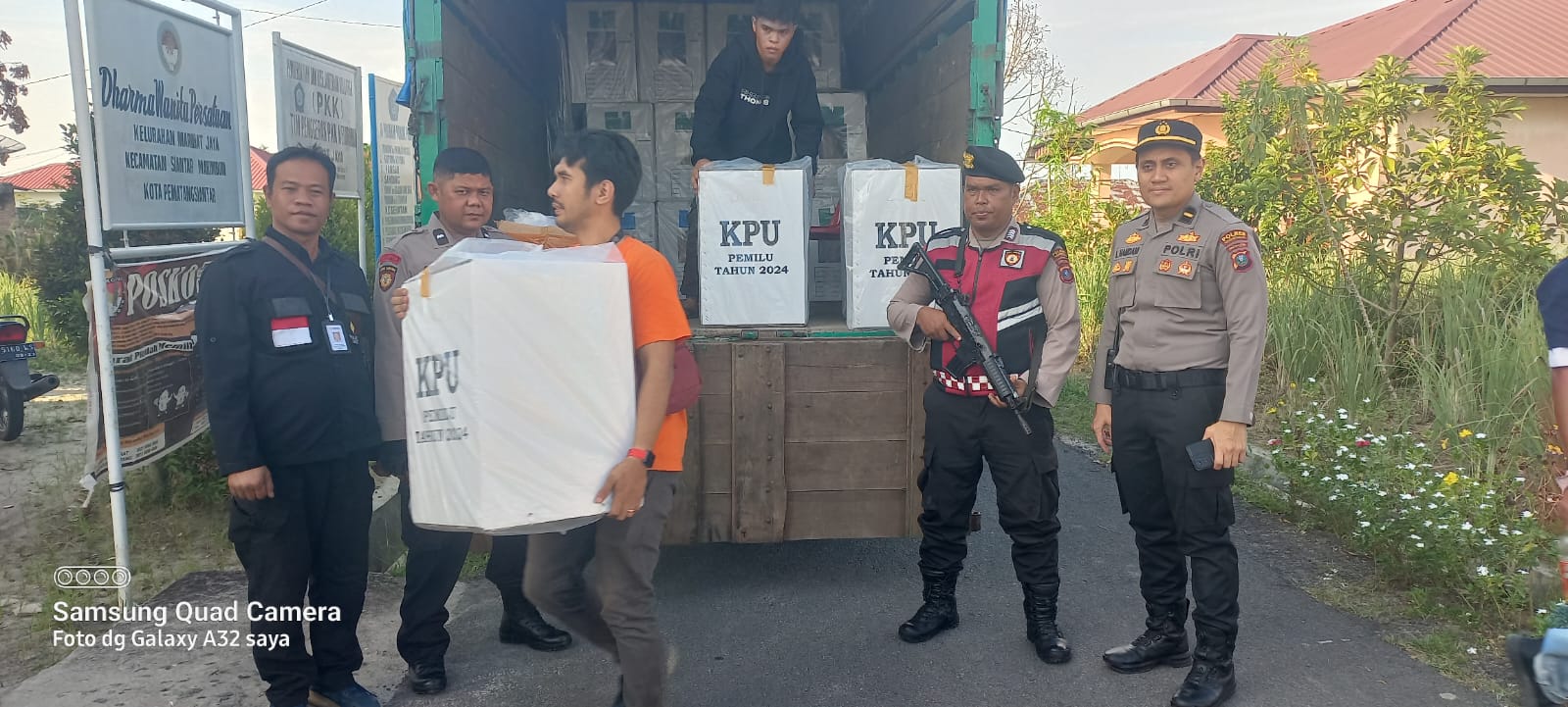 Polres Pematangsiantar Kawal Ketat Pendistribusian Logistik Pemilu Tahun 2024