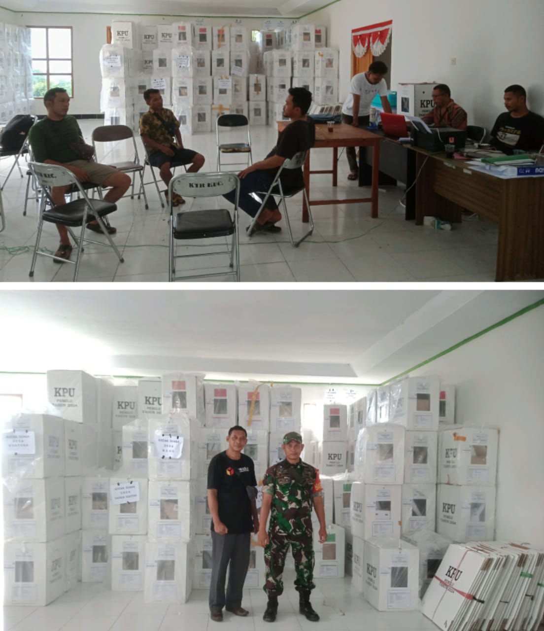 Pemilu Serentak 2024: Ratusan Kotak Suara dari TPS Sudah Bergeser ke PPK Macang Pacar