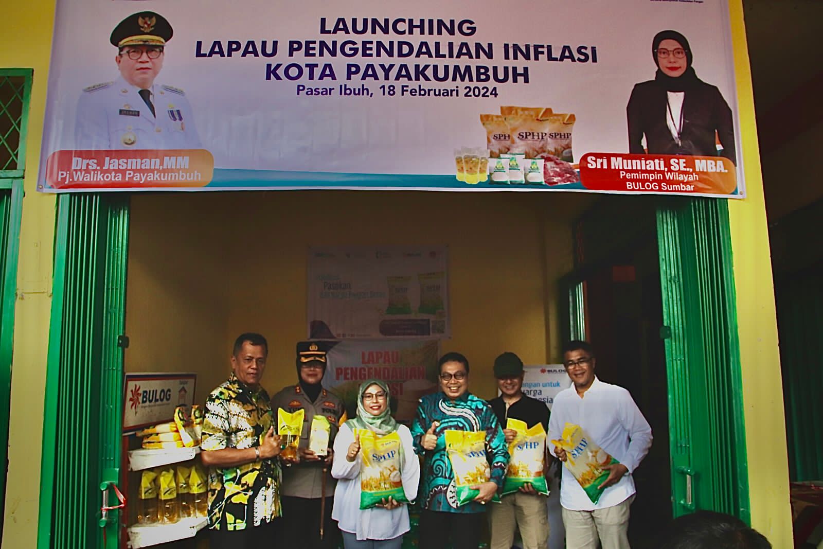 Pertama di Sumbar, Pemko Payakumbuh Bersama Perum Bulog Launching Lapau Pengendalian Inflasi