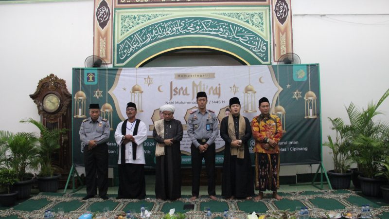 Peringati Isra Mi’raj Jadi Momentum Petugas dan Warga Binaan Rutan Cipinang Tingkatkan Kualitas Diri.