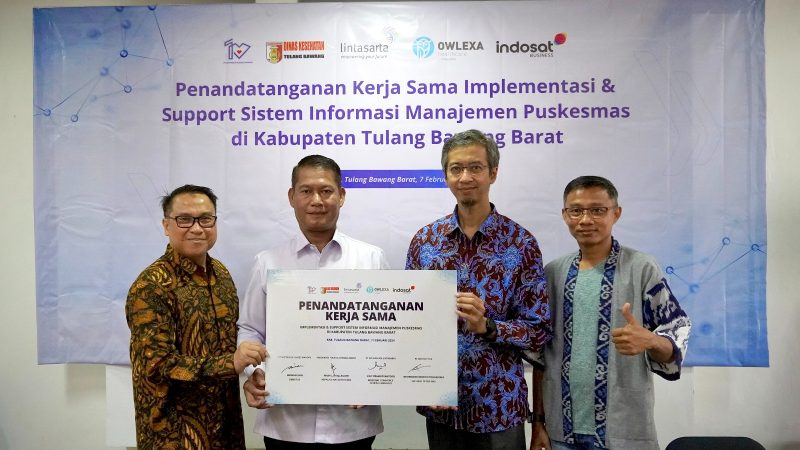 Indosat Ooredoo Hutchison dan Lintasarta Menjalin Kerja Sama Strategis dengan Pemkab Tulang Bawang Barat Lampung dalam Implementasi Digitalisasi Faskes