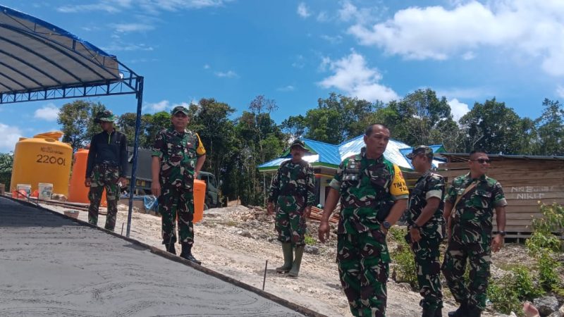 TNI Manunggal Membangun Desa (TMMD) Ke-119 Kodim 1809/Maybrat Hari Ini Dapat Kunjungan Dari Katim Wasev TMMD Sterad Mabesad