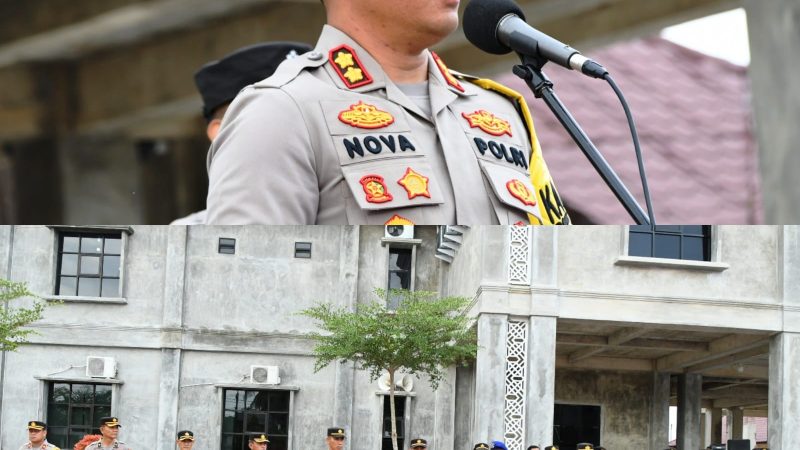 Kapolres Aceh Timur Apresiasi Kerja Keras Anggota Selama Pengamanan Pemilu