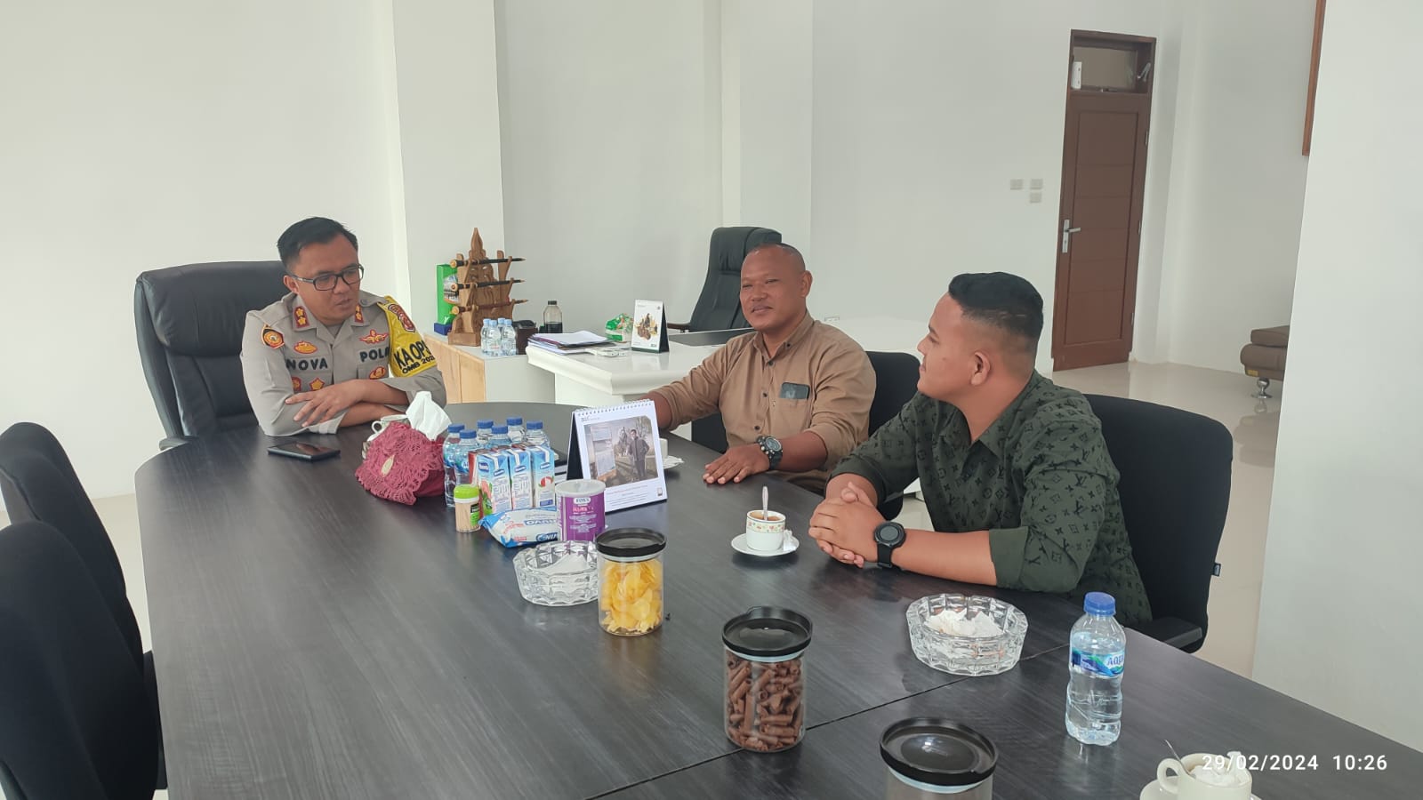 Danton Bersama Rekan Media Jalin Silaturahmi Dengan Kapolres Aceh Timur
