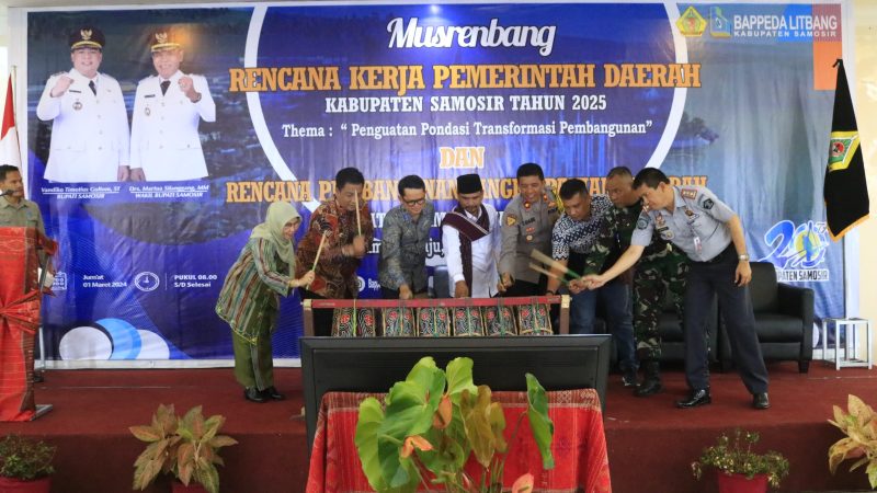 Bupati Samosir Buka Musrenbang RKPD Tahun 2025 dan RPJPD Tahun 2025-2045