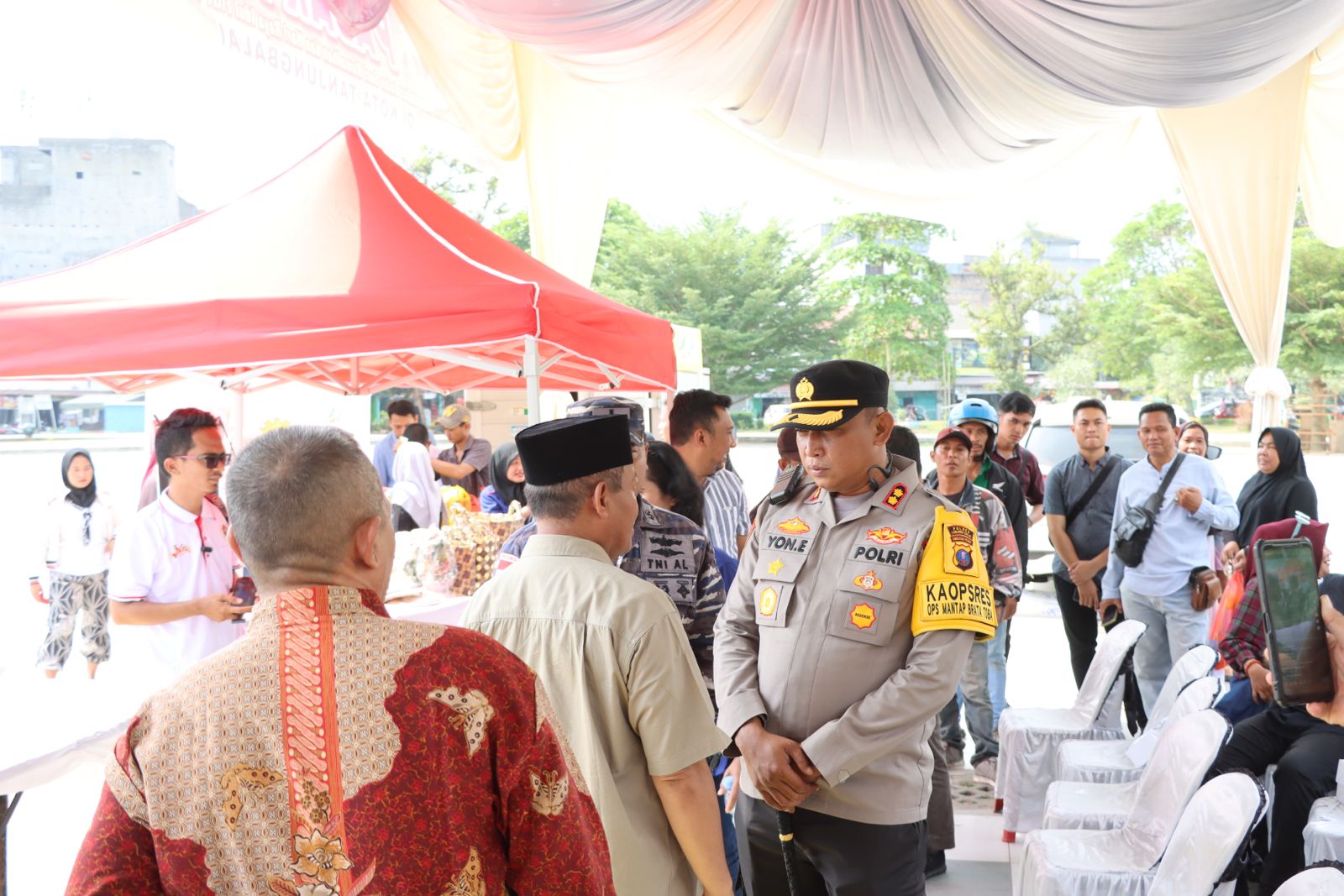 Kapolres Tanjung Balai Hadiri Kegiatan Pasar Murah Di Kota Tanjung Balai